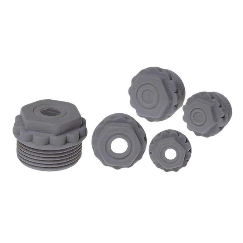 Plica - Kabeleinsteckstutzen Würgenippel ohne Loch 907216702 M25x1.5 / grau − 100 Stück