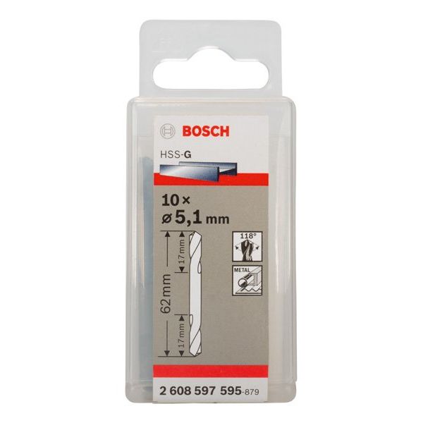 Bosch - Bohrer PRO Metal HSS-G 2608597595 Spiralbohrer mit
