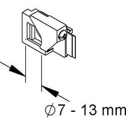 Niedax - Zugentlastung für Dose/Gehäuse Zugentlastung GDZ 7-13 − 25 Stück