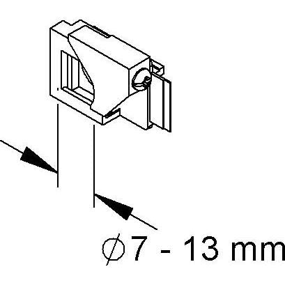 Niedax - Zugentlastung für Dose/Gehäuse Zugentlastung GDZ 7-13 − 25 Stück
