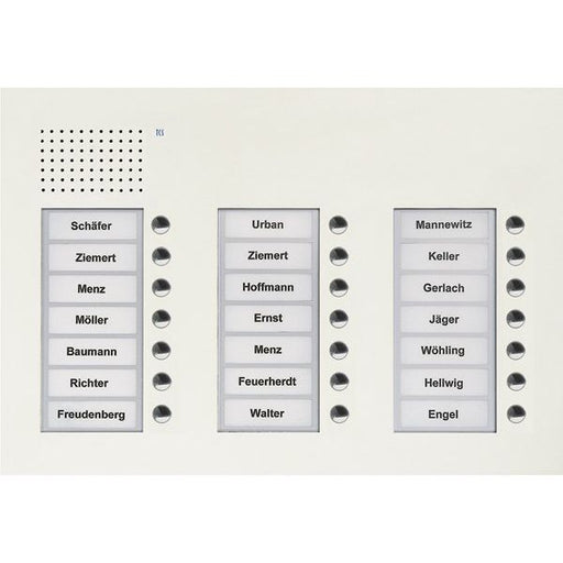 TCS Tür Control - Türstation für Türkommunikation Audio Außenstation PUK 21 PUK21/3-WS Tasten 3-spaltig UP