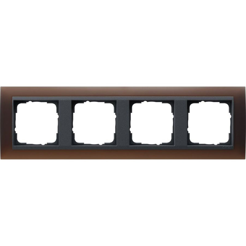 Gira - Abdeckrahmen 4f.opak dbr 021413