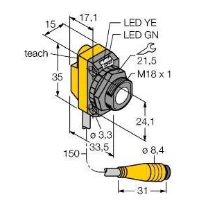 Turck - Ultraschall Taster Ultraschallsensor QS18UNAQ − 1 Stück
