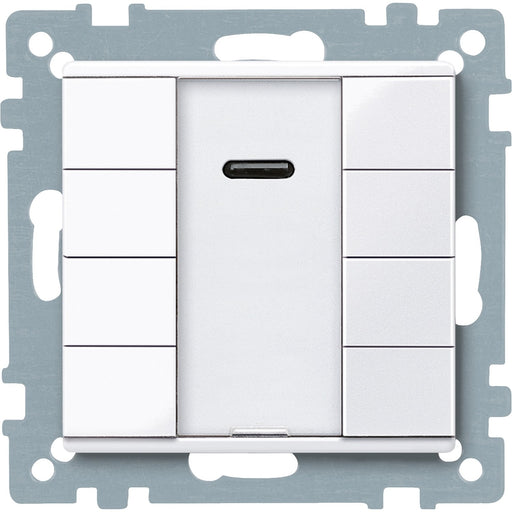 Merten - Bussystem-Tastsensor Taster 4f. plus aws/gl 617525 mit IR-Empfänger