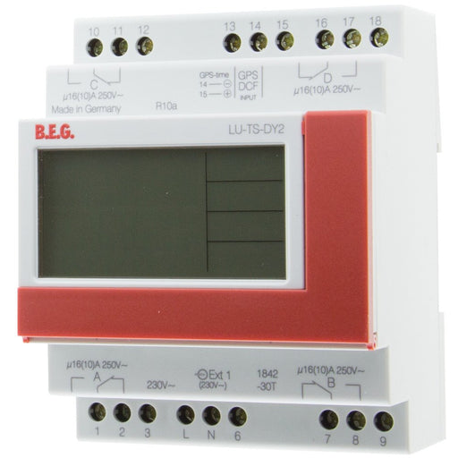 BEG Brück Electronic - Verteilerschaltuhr digital Zeitschaltuhr TS-DY2