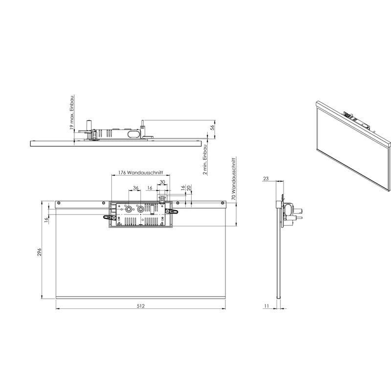 RP-Technik - Sicherheitsleuchte LED-Rettungszeichenleuchte AGR408WL-E EB8h Wirel. eds-opt