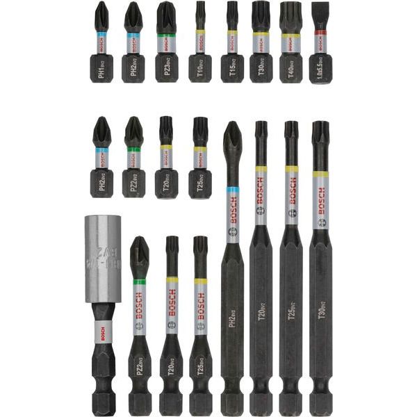Bosch - Bit-Set PRO Impact Schrauberbit 2608521U74VE(20) Set, 20-tlg. − 3 Packung