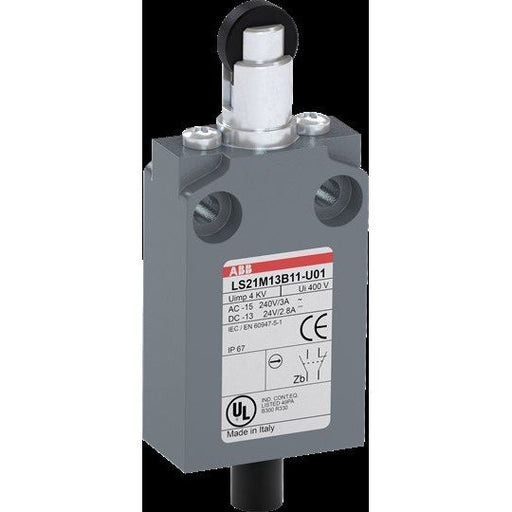 ABB Stotz S&J - Einzelpositionsschalter Kompakt-Pos.schalter LS21M13B11-U01 Metall-Gehäuse IP67