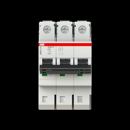 ABB Stotz S&J - Leitungsschutzschalter Leitungsschutzschalte S403P-C6 − 4 Stück