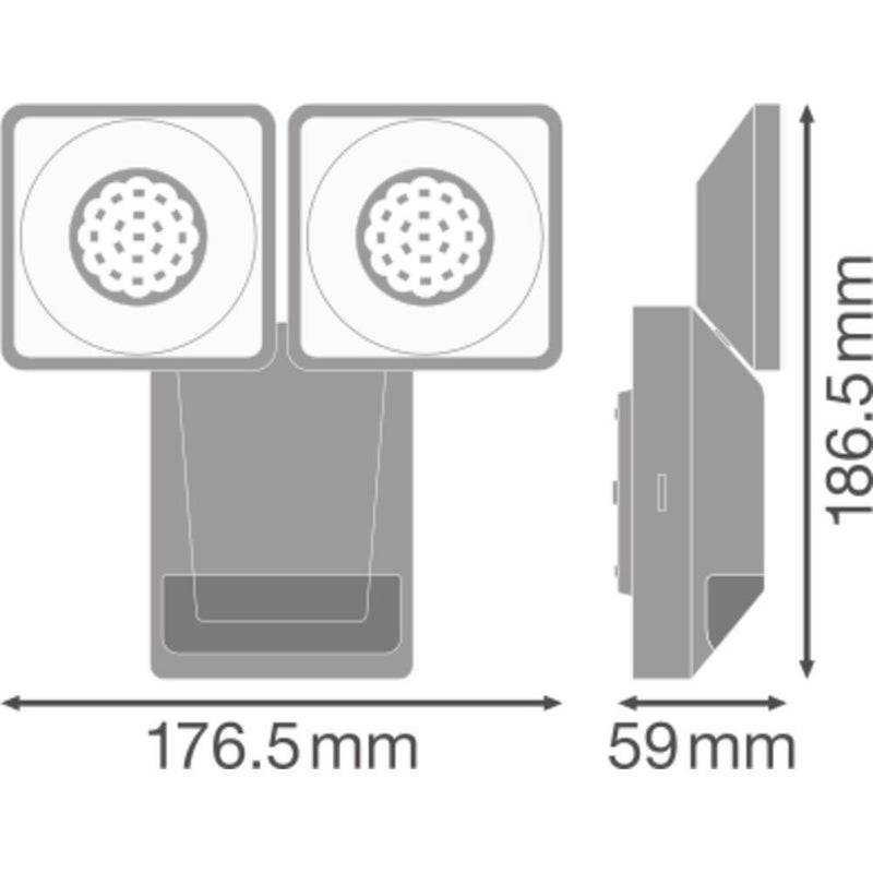 Ledvance - Downlight/Strahler/Flutlicht LED-Strahler mit Sensor EPROSPOTS16840IP55WT 4000K, weiß