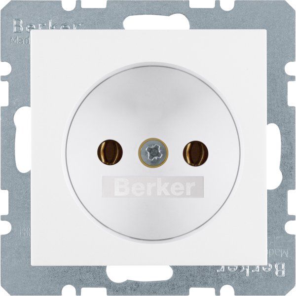 Berker - Steckdose pws/gl 6167038989 o.Schutzkontakt