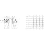 Bals Elektrotech - CEE-Gerätestecker (IEC 60309) Wandgerätestecker Innolinq 24675 16A 5p 400V 6h IP44