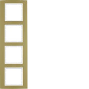 Berker - Abdeckrahmen Rahmen go/pows 10143046 4fach