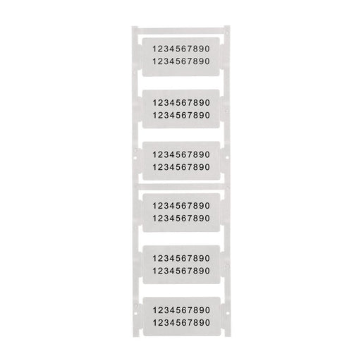 Weidmüller - Kennzeichnungsmaterial Gerätemarkierung CC 30/60 MC SDR 60mm − 6 Stück
