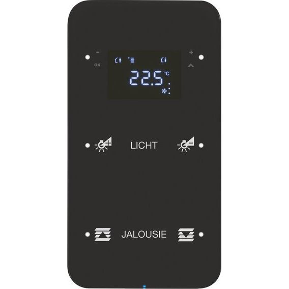 Berker - Bussystem-Tastsensor Touchsensor 2fach 75642165 Glas schwarz