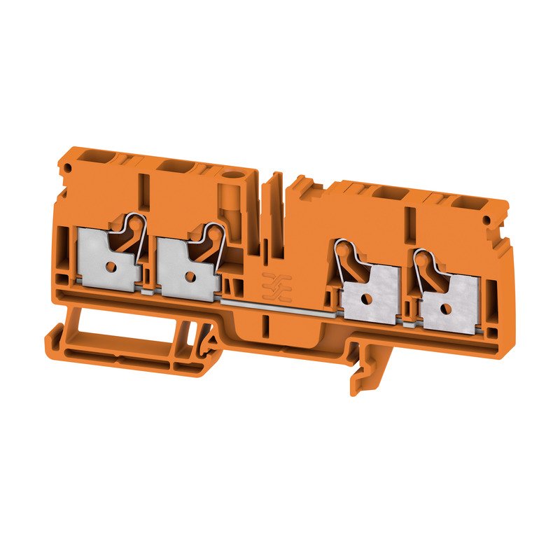 Weidmüller - Durchgangs-Reihenklemme Klemme A4C 6 OR PUSH IN, 6 mm² − 50 Stück