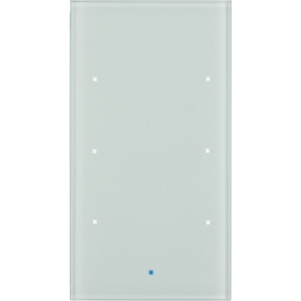 Berker - Bussystem-Tastsensor Glas-Sensor 3fach 75143830 polarweiß