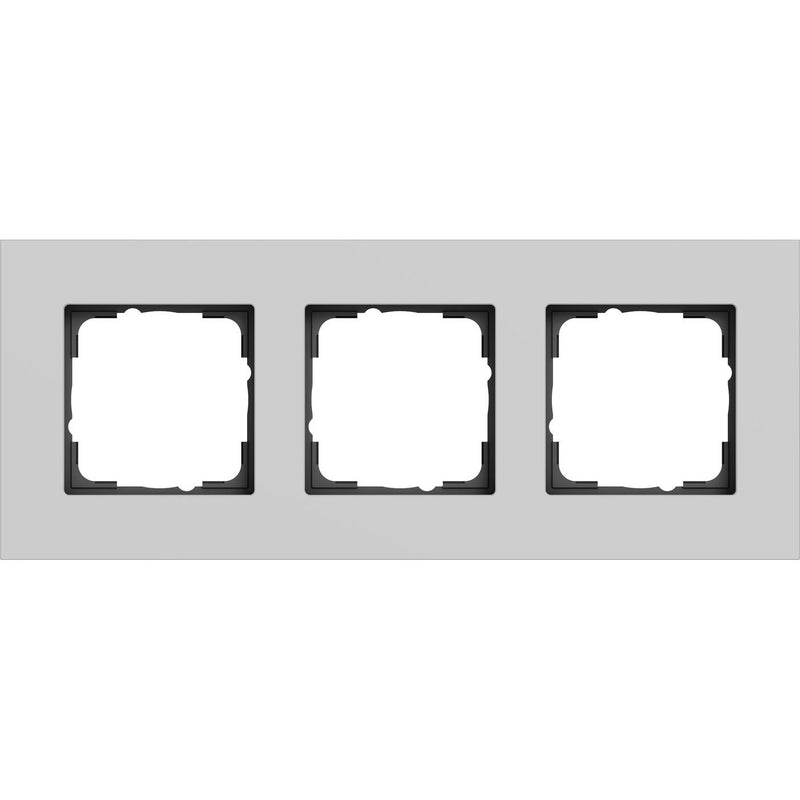 Gira - Abdeckrahmen 3-fach 0213405 Alu.Grau(lack.)