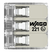 WAGO - Steckklemme COMPACT-Verbindungsklemme 221-683 Ex e,transparent − 30 Stück