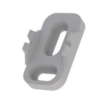 Radium Lampenwerk - Zubehör/Ersatzteile für Lichtschlauch/-band Montageclip ZTPA4433 schwarz − 10 Stück
