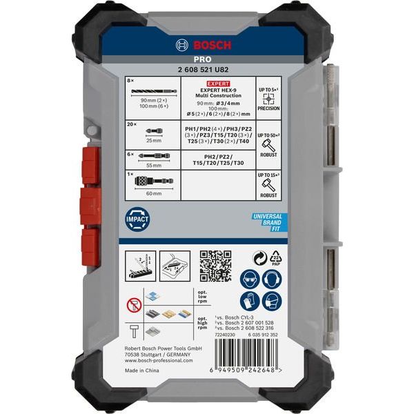Bosch - Werkzeugset PRO Impact Schrauberbits 2608521U82VE(35) und Multi