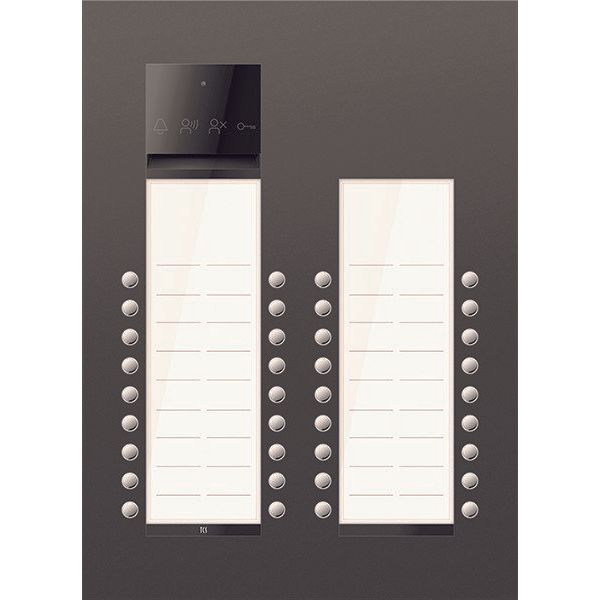 TCS Tür Control - Türstation für Türkommunikation PES PRO Audio Außenstat. ASU600436-0017 36T/2 UP R7016