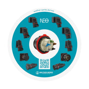 Walther Werke - CEE-Gerätestecker (IEC 60309) CEE NEO Anbaugerätestecker FW733504CC schräg 32A 5P 4h