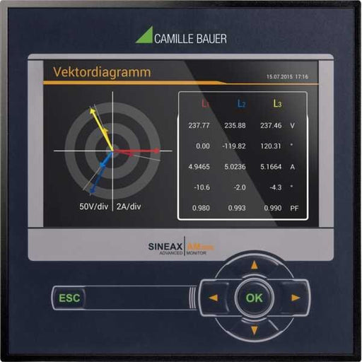 Camille Bauer - Kombimessgerät Leistungsmessgerät SINEAX AM3000#192873 mit Netzanalyse