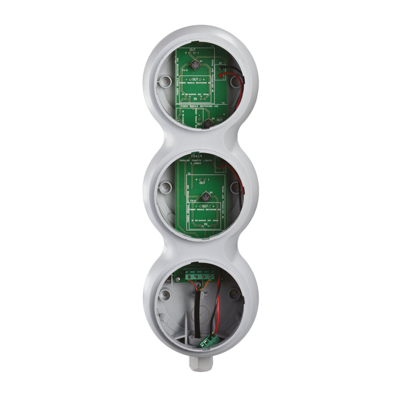 Grothe - Signalsäulenelement, Anschlussmodul Basis-Ampelmodul AMP 8909 3LE 120-240VAC