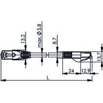 Telegärtner - Patchkabel Kupfer Industrie Patchkabel SF/UTP Cat5 100008282 gn 2,0m PUR