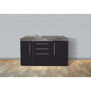 Stengel - Mini-Küche Miniküche Premiumline MPGSSM150KSGSIKFliBr Schwarz matt