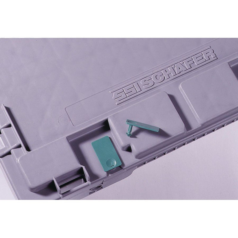 HellermannTyton - Kennzeichnungsmaterial Steckplombe CCBOX POM GN 2500 7mm grün − 2500 Stück