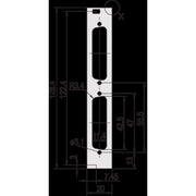Schroff - Frontplatte (Schaltschrank) Teilfrontplatte 30118346 3HE, 4TE