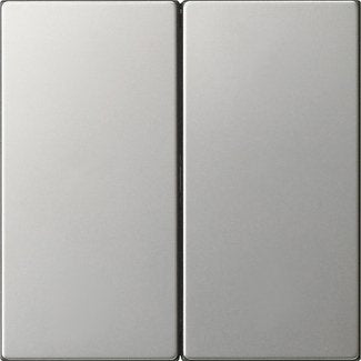 Gira - Abdeckung/Bedienelement für Installationsschalterprogramme Wippe 2-fach 5370600 Edelstahl