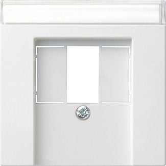 Gira - Einsatz/Abdeckung für Kommunikationstechnik Zentralplatte rws-gl 087603 f. TAE-Steckdose