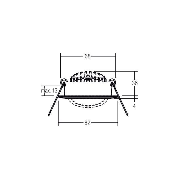 Brumberg Leuchten - Downlight/Strahler/Flutlicht LED-Einbaustrahler 230V 39363183 3000K