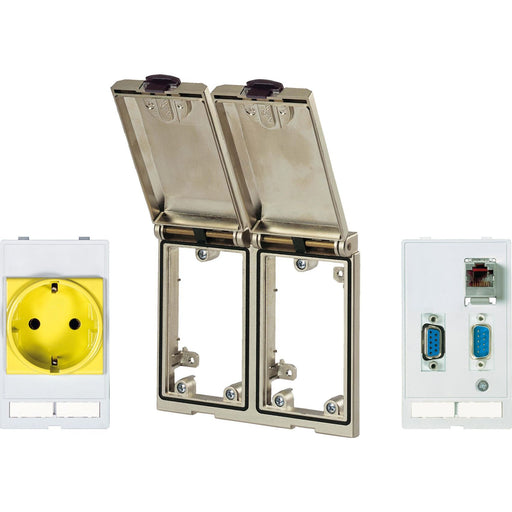 Murrelektronik - Einsatz/Abdeckung für Kommunikationstechnik Frontplattenschnittstelle 4000-68123-0021110 2fach