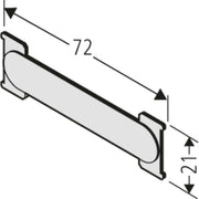 Renz Metallwaren - Bezeichnungsmaterial für Installationsschalterprogramme Namensschild 97-9-90227