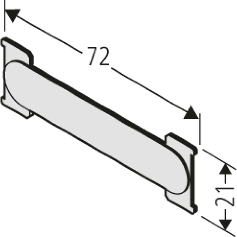 Renz Metallwaren - Bezeichnungsmaterial für Installationsschalterprogramme Namensschild 97-9-90227