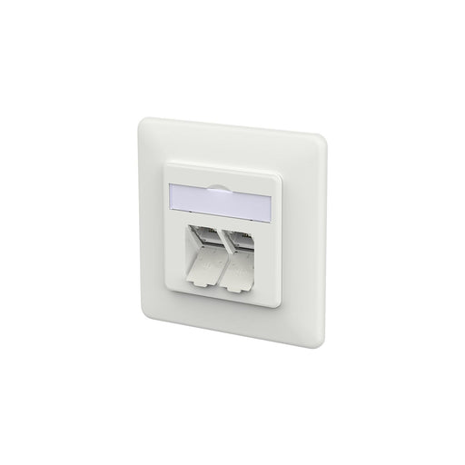 Metz Connect - Kommunikationsanschlussdose Kupfer RJ45 Anschlussdose LSA++ 130E381027-I verkehrsweiß − 10 Stück