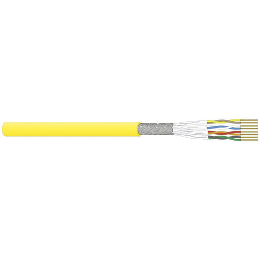 Dätwyler IT Infra - Daten- und Kommunikationskabel CU 7702 flex Kat.7 gelb 18124300DK 4P S/FTP AWG26 − 1000 Meter