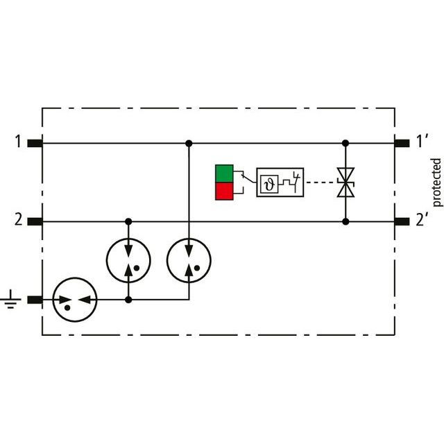 DEHN - Kombi-Ableiter für Informations-/MSR-Technik Modularer Kombi-Ableiter BCO ML2 BD HC5A 24