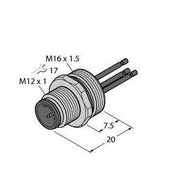 Turck - Konfektioniertes Sensor-Aktor-Kabel Flanschstecker EC-FS3-0,5/16