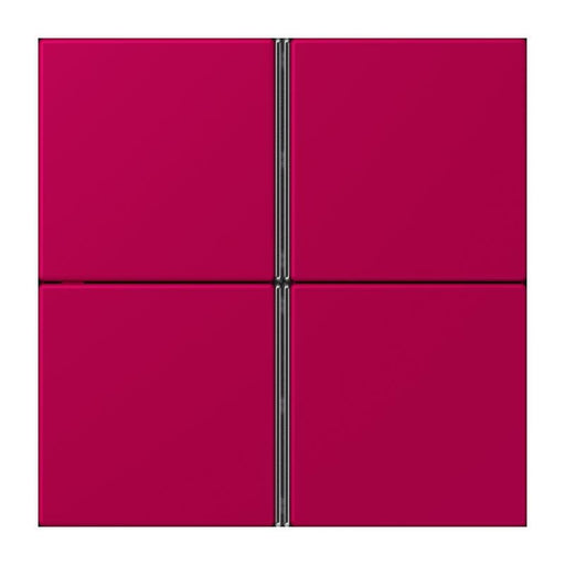 Jung - Abdeckung/Bedienelement für Installationsschalterprogramme Tastensatz 4fach LC 404 TSA 230 rouge rubia