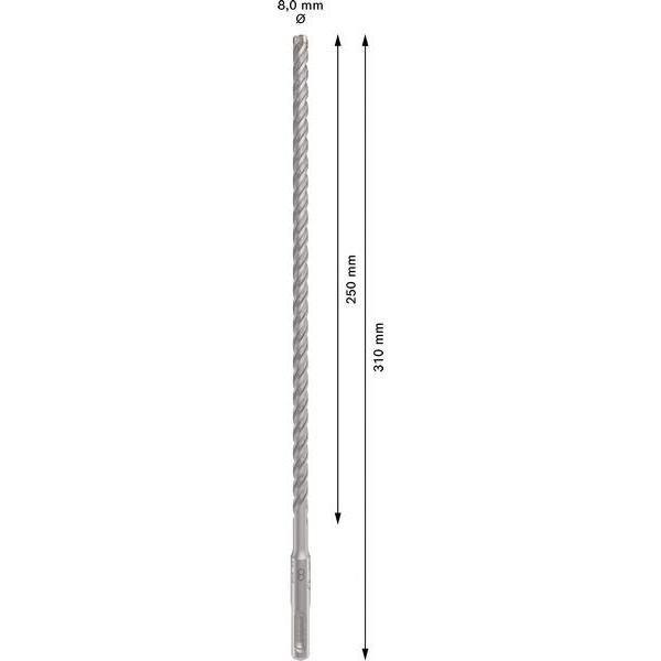 Bosch - Bohrer PRO SDS plus-5X 2608833792 Hammerbohrer 8 x 250