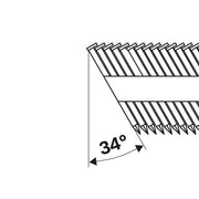 Bosch - Nagel für Nagelgerät D-Kopf Streifennagel 2608200002 SN34DK 75 2,8 mm 75
