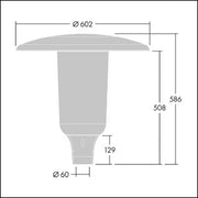Thorn - Straßen- und Platzleuchte LED-Mastaufsatzleuchte ARS 24L50- #96632773 740, Z60