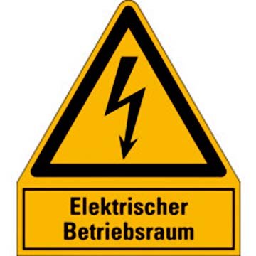 Hein - Warn-/Hinweisschild Warnschild 172896 Elt.Betriebsraum