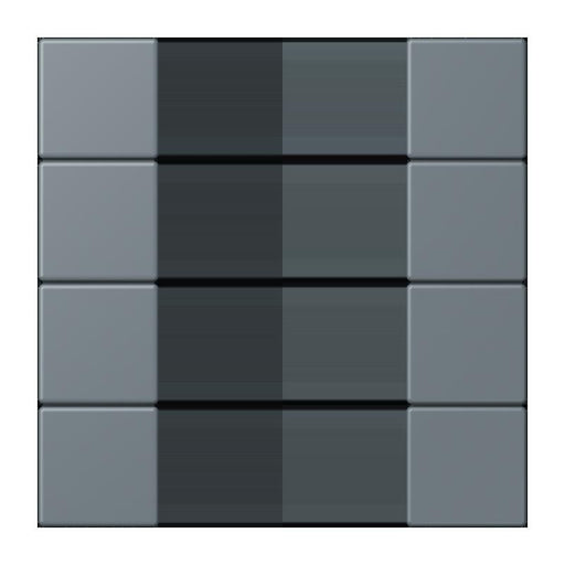 Jung - Abdeckung/Bedienelement für Installationsschalterprogramme Tastensatz 4fach LC 504 TSA 251 gris 59