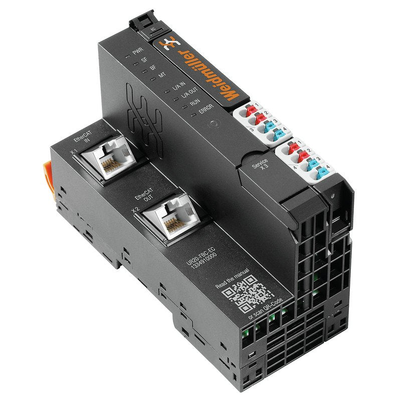 Weidmüller - Feldbus, Dez. Peripherie - Grundgerät Feldbuskoppler UR20-FBC-EC EtherCAT, 2xRJ45